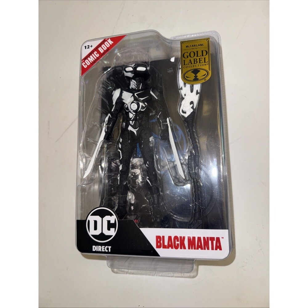 McFarlane DC Multiverse Black Manta Line Art Page Punchers Gold Label 7" Figure
